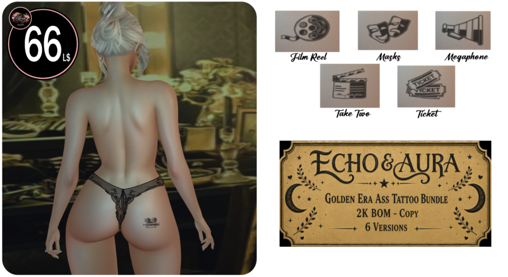Echo Aura Golden Era Ass Tattoo Bundle Ad Bloom 9 22 Candi Coyote Second Life