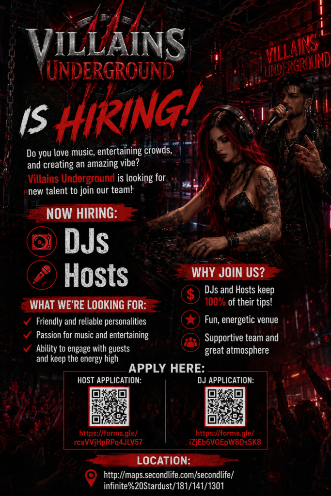 Hiring Villains Second Life