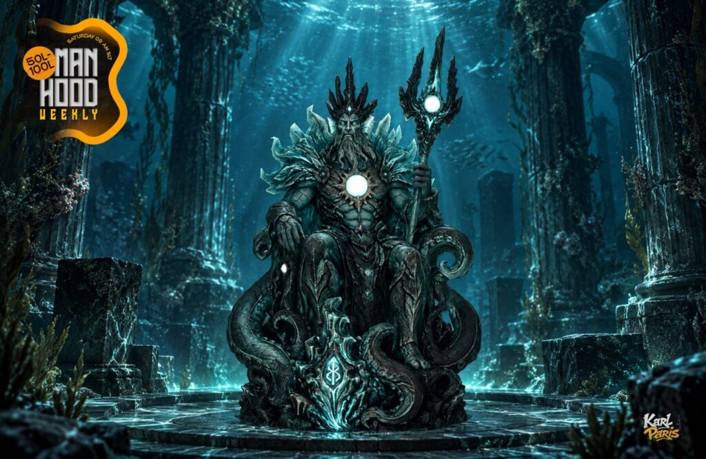 Karlparis Abyssal Tide King Underwater Fantasy Statue 1 Second Life