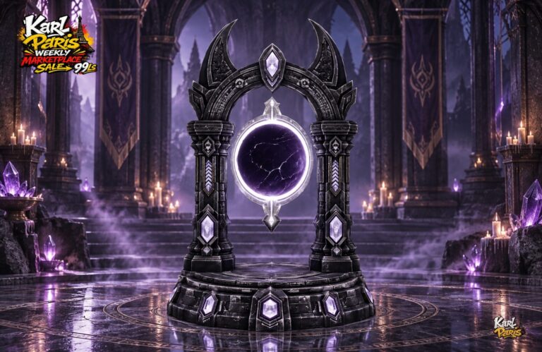 Karlparis Amethyst Eclipse Gate Gothic Fantasy Portal Decor Second Life