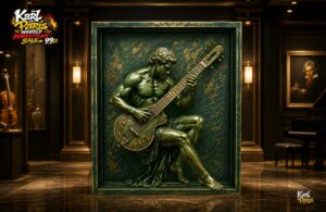 Karlparis Bronze Lutenist Wall Art Classical Music Decor Second Life