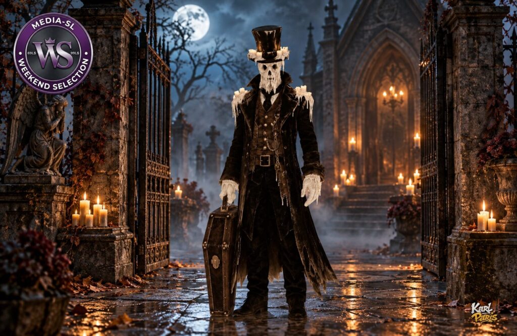 Karlparis Candleman Undertaker Statue Halloween Decor 1 Second Life