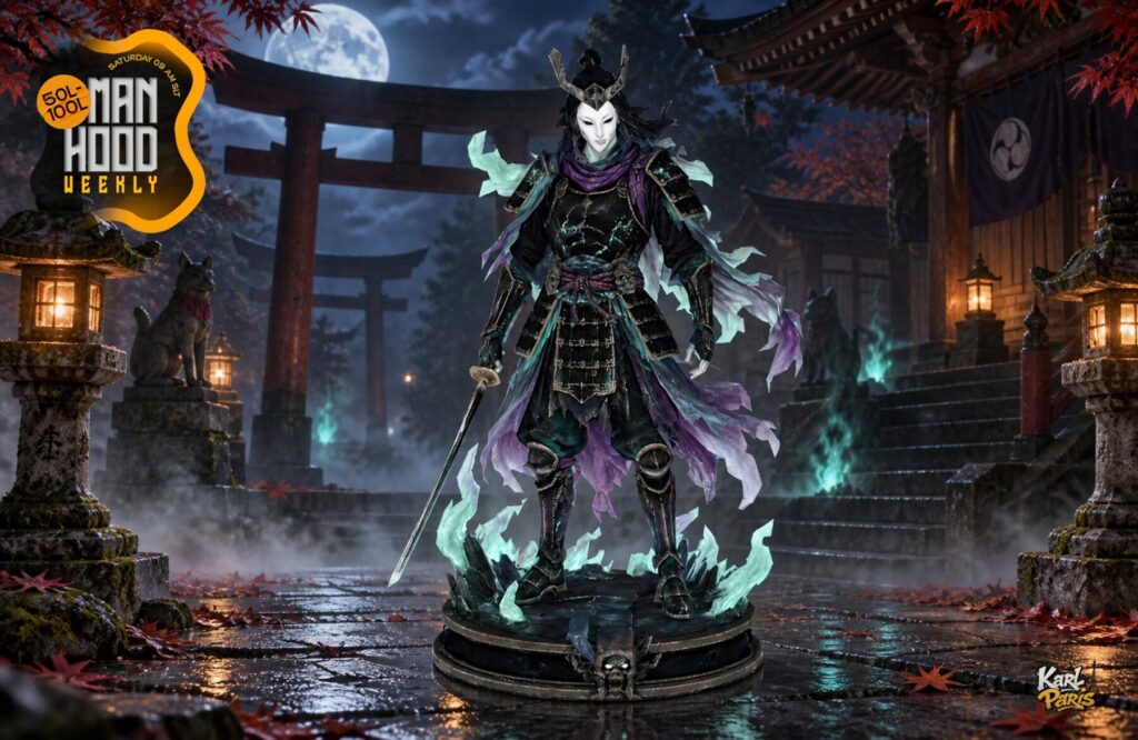 Karlparis Ghost Samurai Statue Fantasy Warrior Decor Second Life