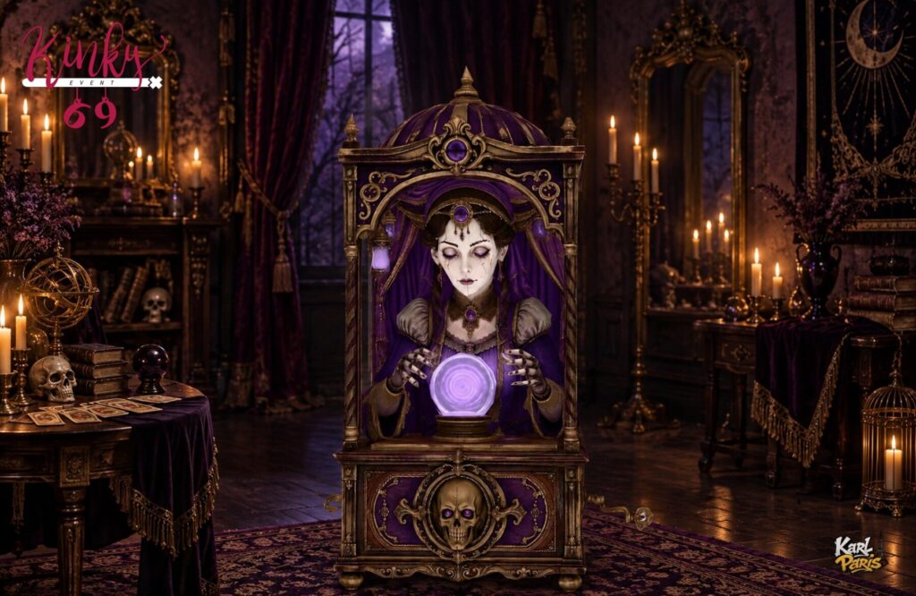 Karlparis Gothic Fortune Teller Cabinet Halloween Decor 1 Second Life