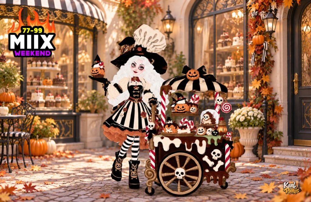 Karlparis Halloween Confectioner Gothic Witch Baker And Candy Cart Decor Second Life