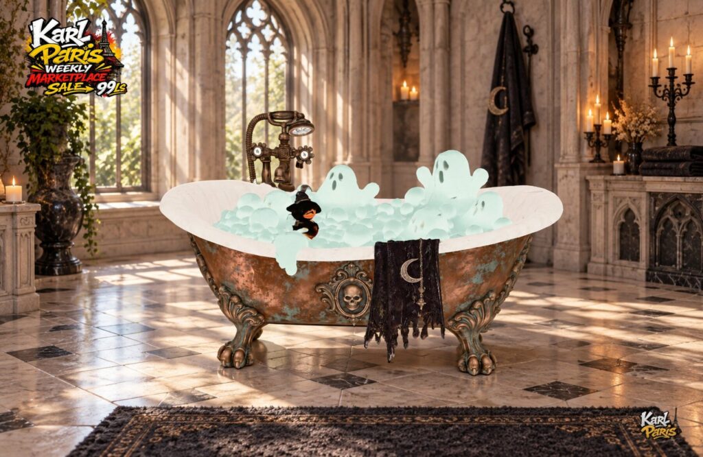 Karlparis Haunted Bubble Bath Halloween Ghost Bathtub And Gothic Bathroom Decor 1 Second Life