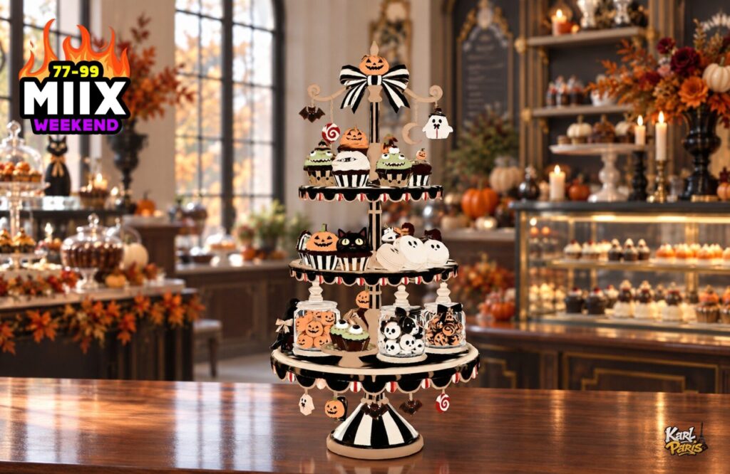 Karlparis Haunted Halloween Dessert Tower Cupcake Candy Stand And Bakery Decor 1 Second Life