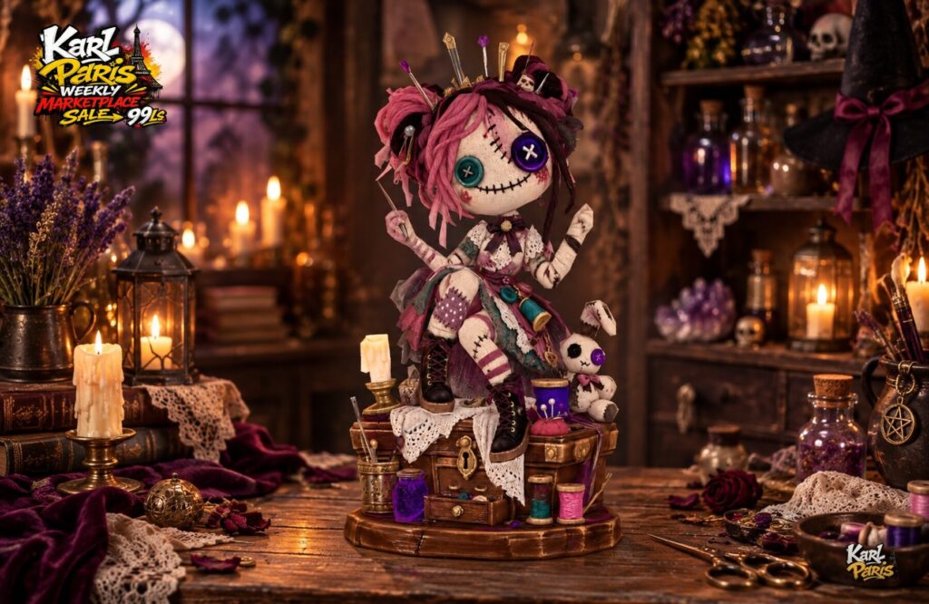 Karlparis Haunted Voodoo Doll Seamstress Halloween Decor Second Life