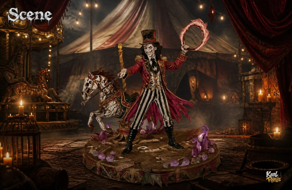 Karlparis Infernal Ringmaster Haunted Circus Halloween Statue 1 Second Life