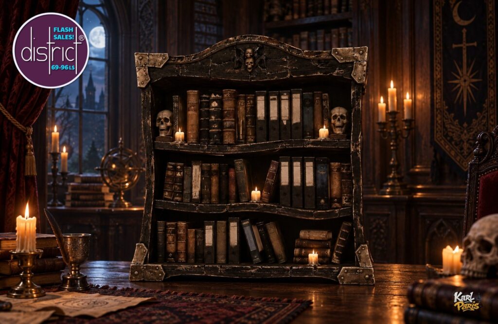 Karlparis Midnight Grimoire Shelf Gothic Haunted Library Decor 1 Second Life