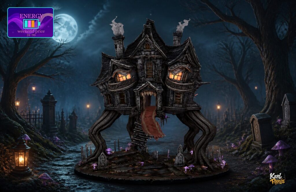 Karlparis Moonlit Manor Of The Hollow Roots Halloween Haunted House Decor 1 Second Life