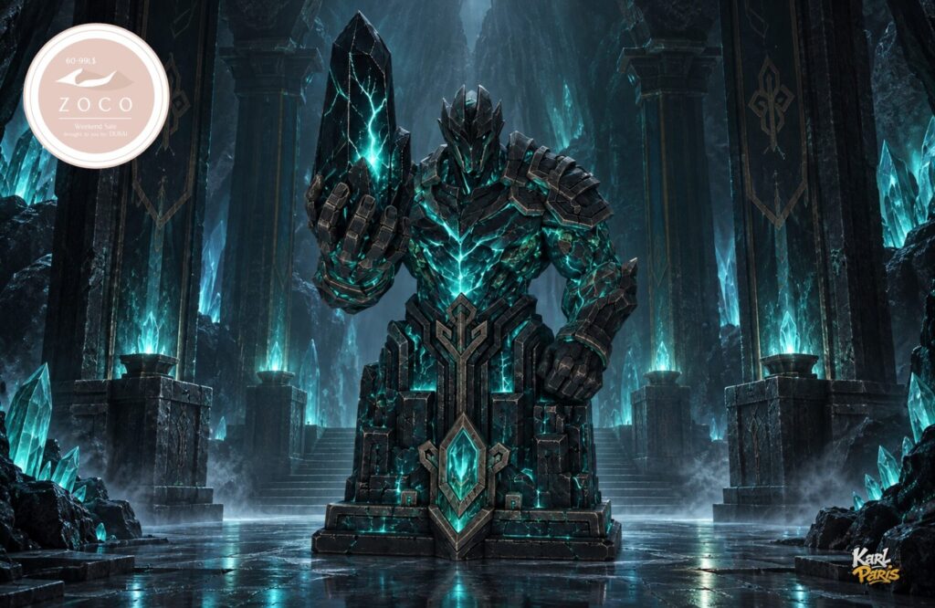 Karlparis Obsidian Crystal Sentinel Fantasy Guardian Statue Second Life