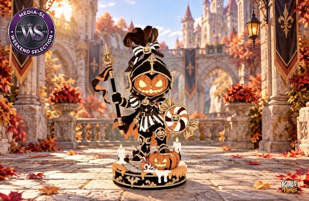 Karlparis Pumpkin Paladin Halloween Knight Statue And Fantasy Decor 1 Second Life