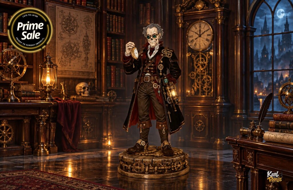 Karlparis Steampunk Skeleton Gentleman Gothic Clockwork Decor Second Life