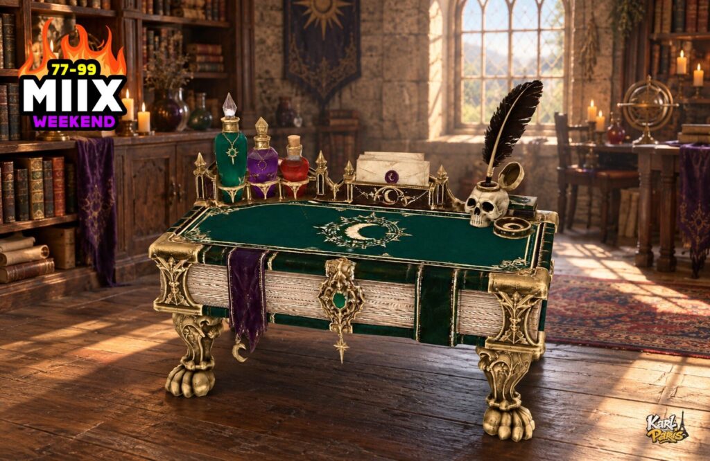 Karlparis The Alchemists Writing Desk Spellbook Witch Furniture Halloween Decor 1 Second Life