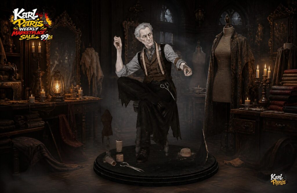Karlparis The Infernal Tailor Gothic Halloween Statue 1 Second Life