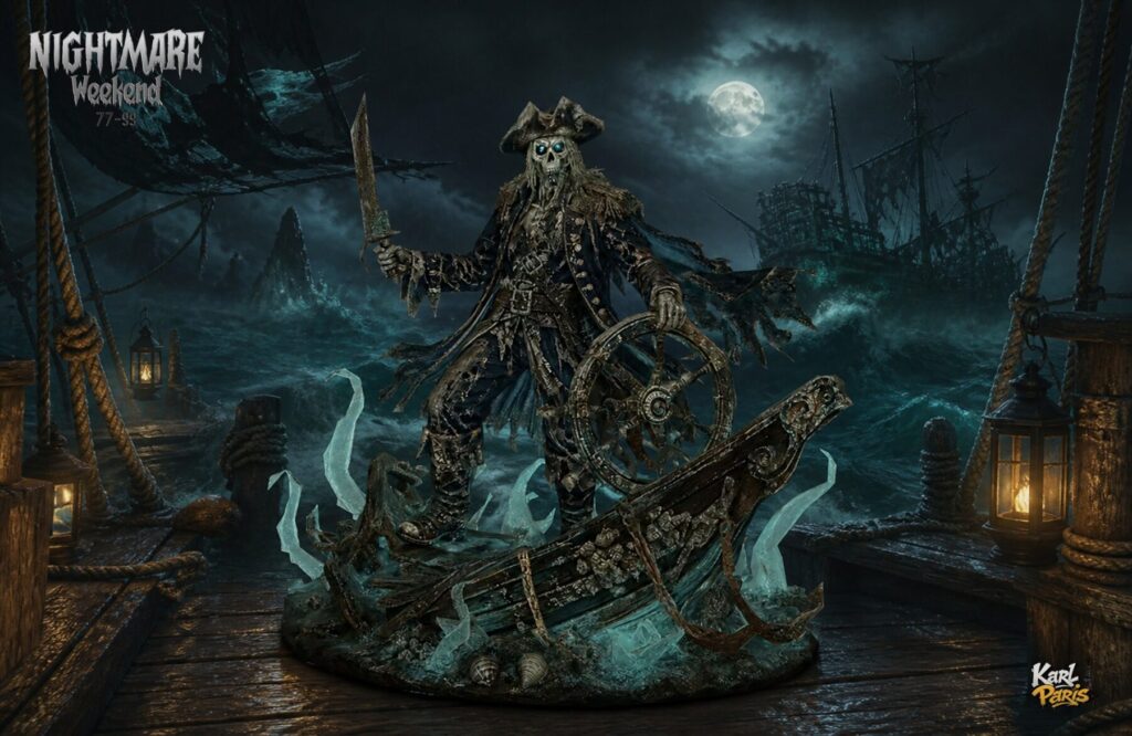 Karlparis The Phantom Corsair Haunted Pirate Statue Second Life