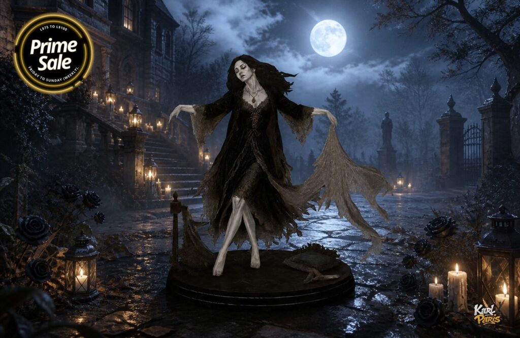 Karlparis The Shroud Dancer Gothic Halloween Statue Second Life