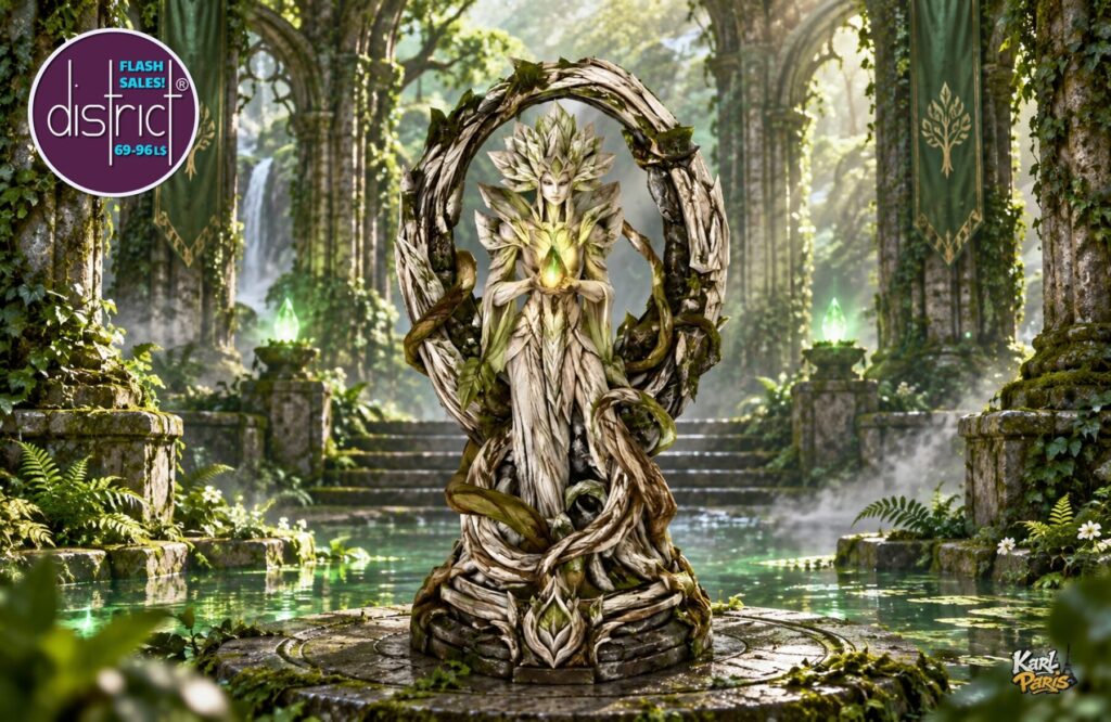 Karlparis Verdant Crystal Guardian Fantasy Forest Statue Decor Second Life