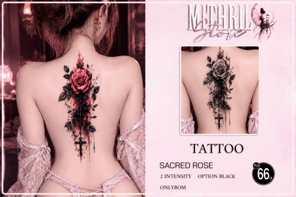 Mithril Store Tattoo Sacred Rose 66 Erica Barbosa Second Life