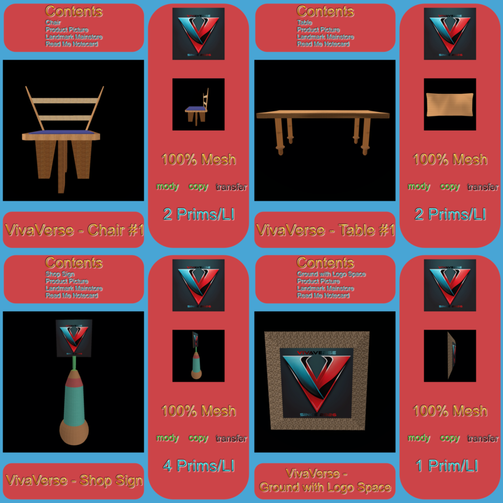New Releases From Vivaverse Second Life