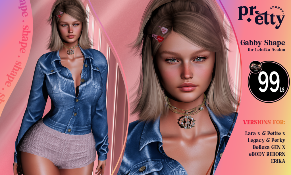 Pr.etty Gabby Shape For Lelutka Avalon Trendsetter Sl Second Life