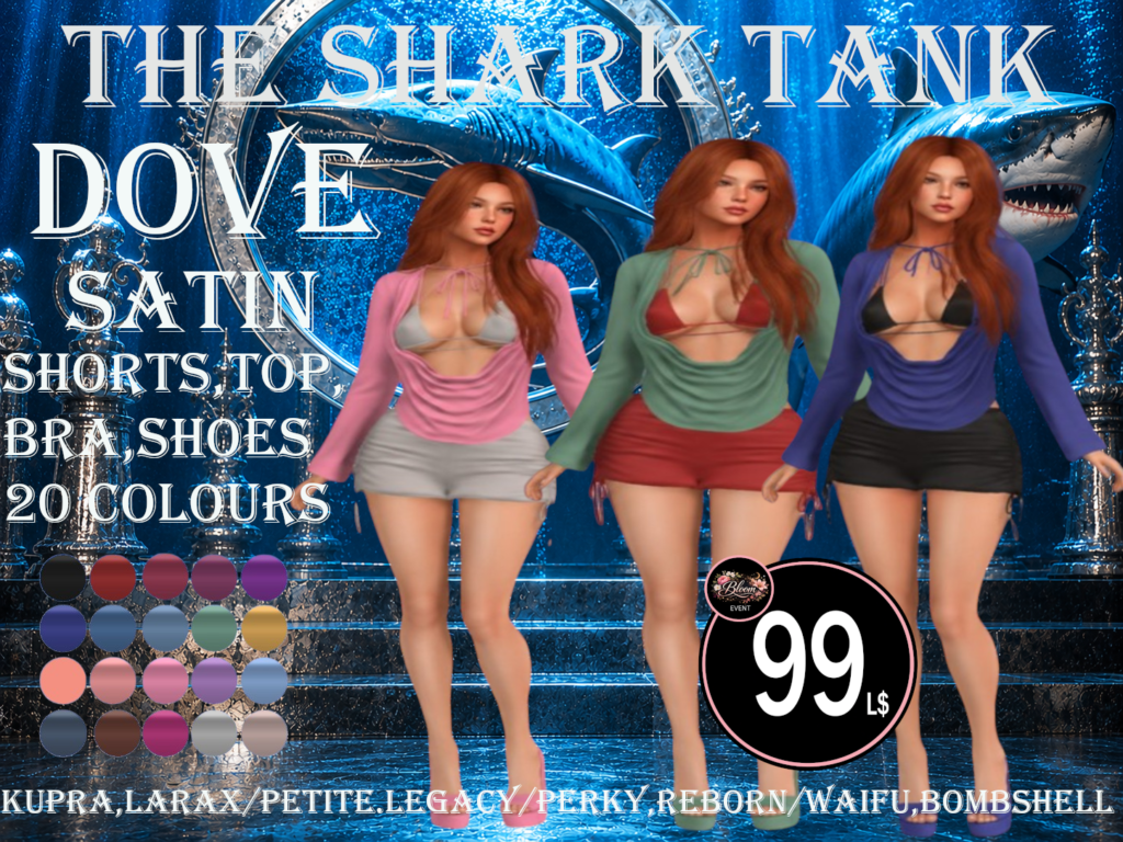 The Shaek Tank Dove Satin Bloom99 Eliette Mitchell Second Life