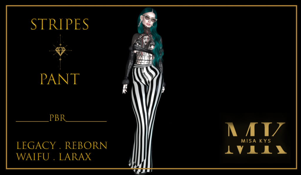 Vendor Pant Stripes Nuovo Briana Warrior Second Life