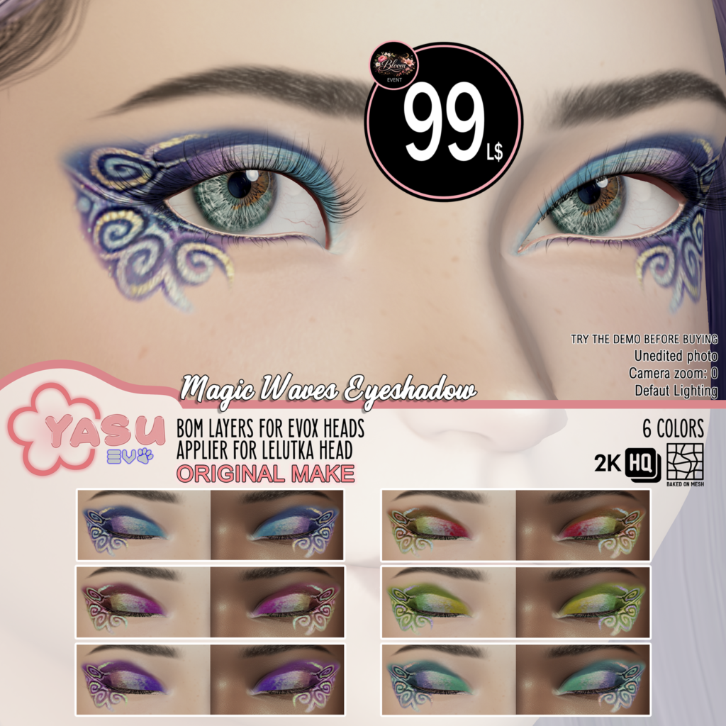 Yasu M24 Magic Waves Eyeshadow V1.2 Sl Vivy Yasu Second Life