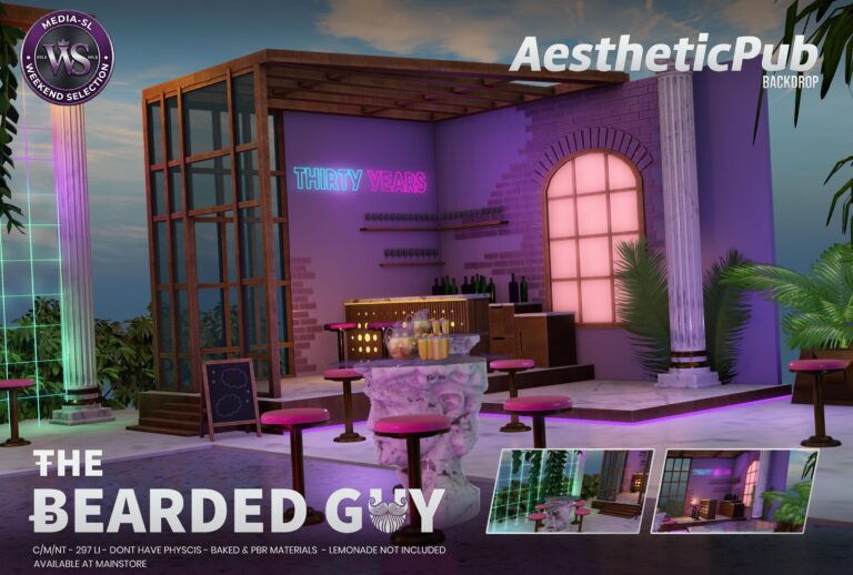 Aesthetic Pub Backdrop The Bearded Guy Media Sl Ws Second Life