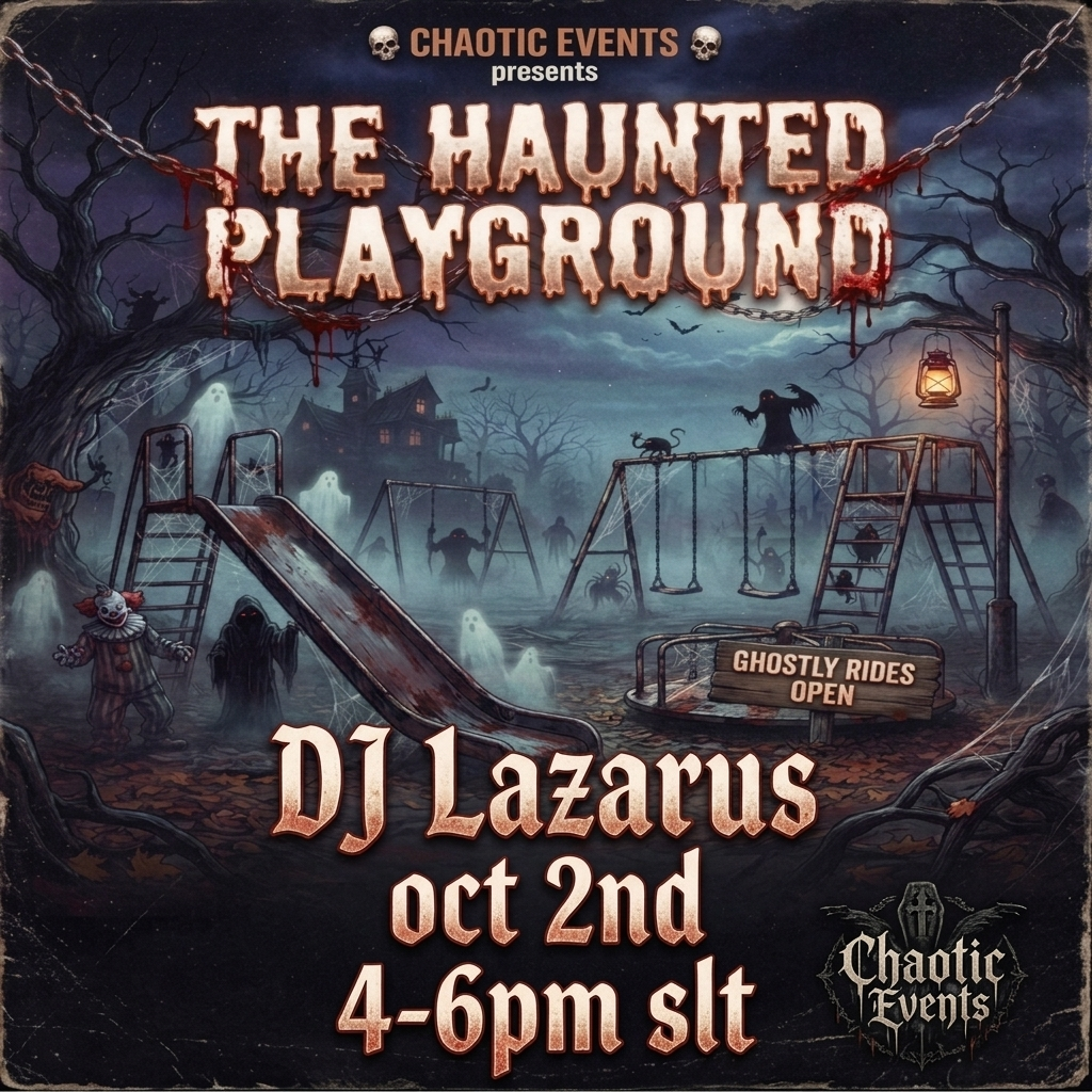 Chaotic Events Party Poster Second Life