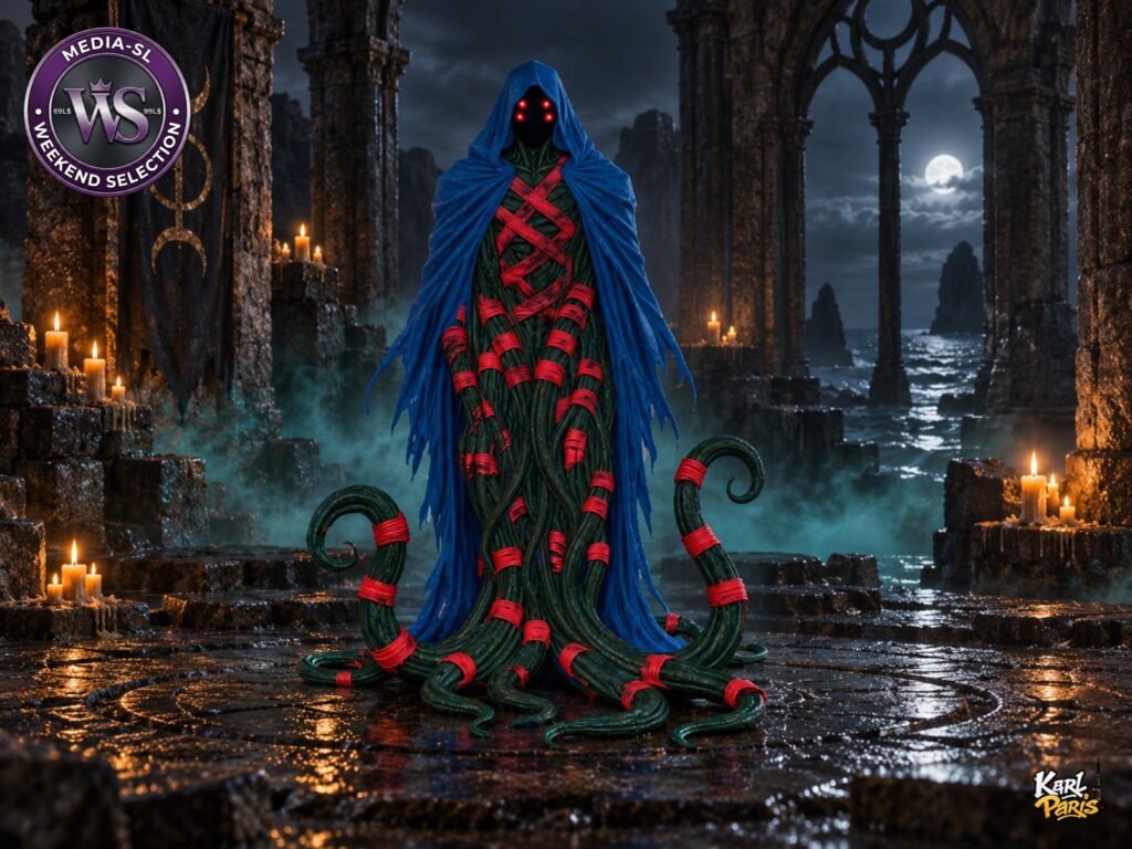 Karlparis Abyssal Sentinel Hooded Tentacle Horror Statue Second Life