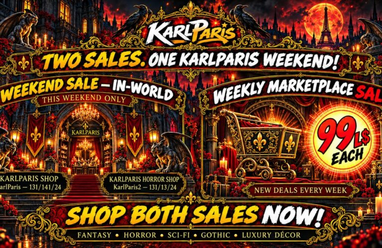 Karlparis Weekend Two Sales 2000x1300 Second Life