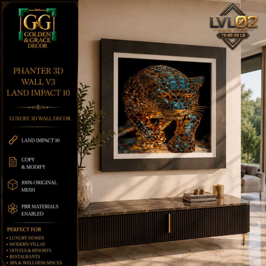 Phanter 3d Wall V3 Lvl Second Life