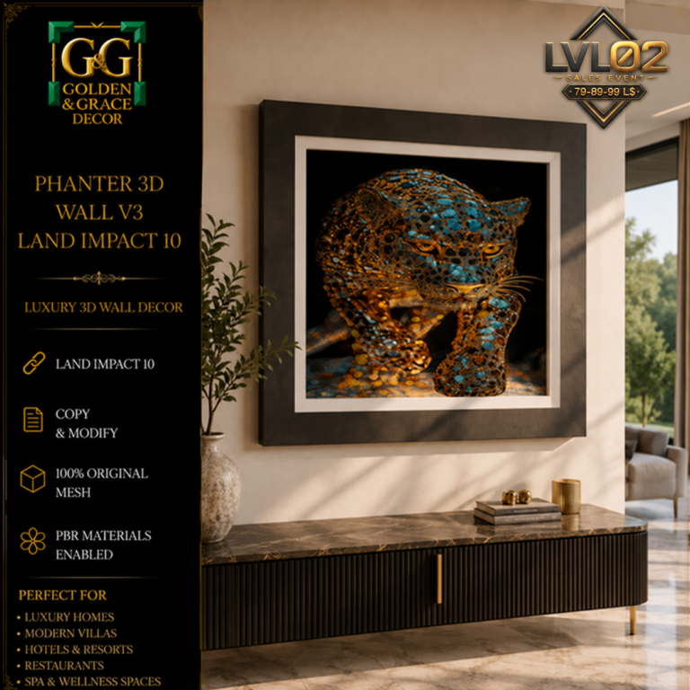 Phanter 3d Wall V3 Lvl Second Life
