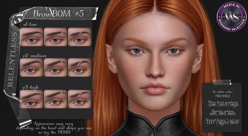 Relentless Browbom #5 Ad Second Life