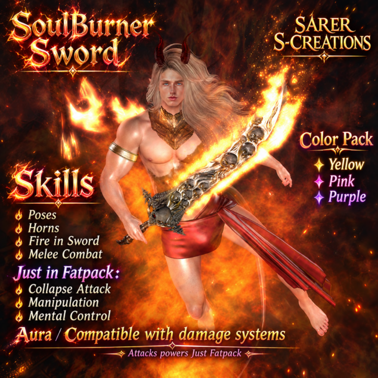 Sarer Soulburner Sword I Second Life