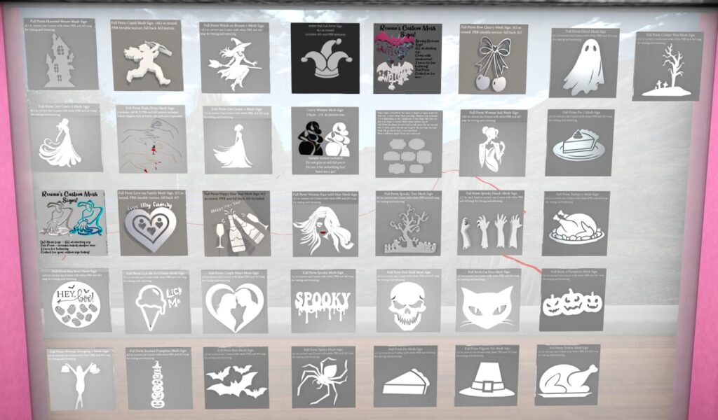 Fullpermwall Second Life