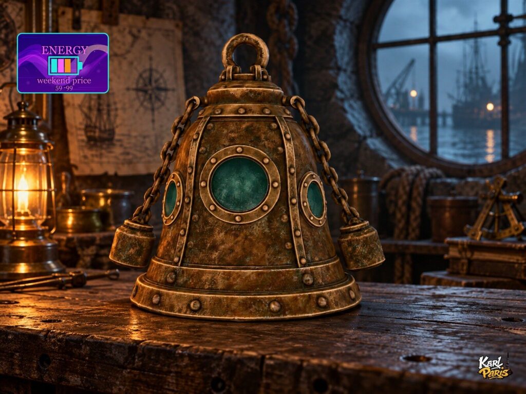 Karlparis Abyssal Bell Antique Nautical Diving Bell Decor Second Life