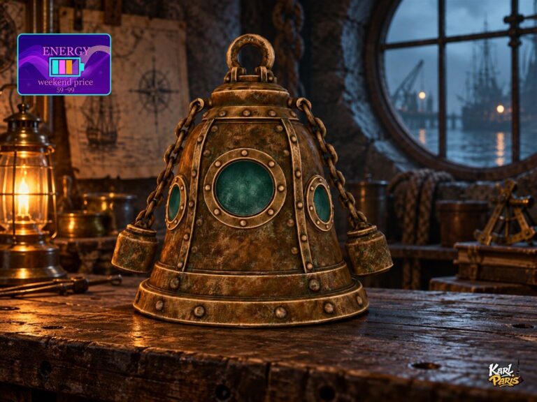 Karlparis Abyssal Bell Antique Nautical Diving Bell Decor Second Life