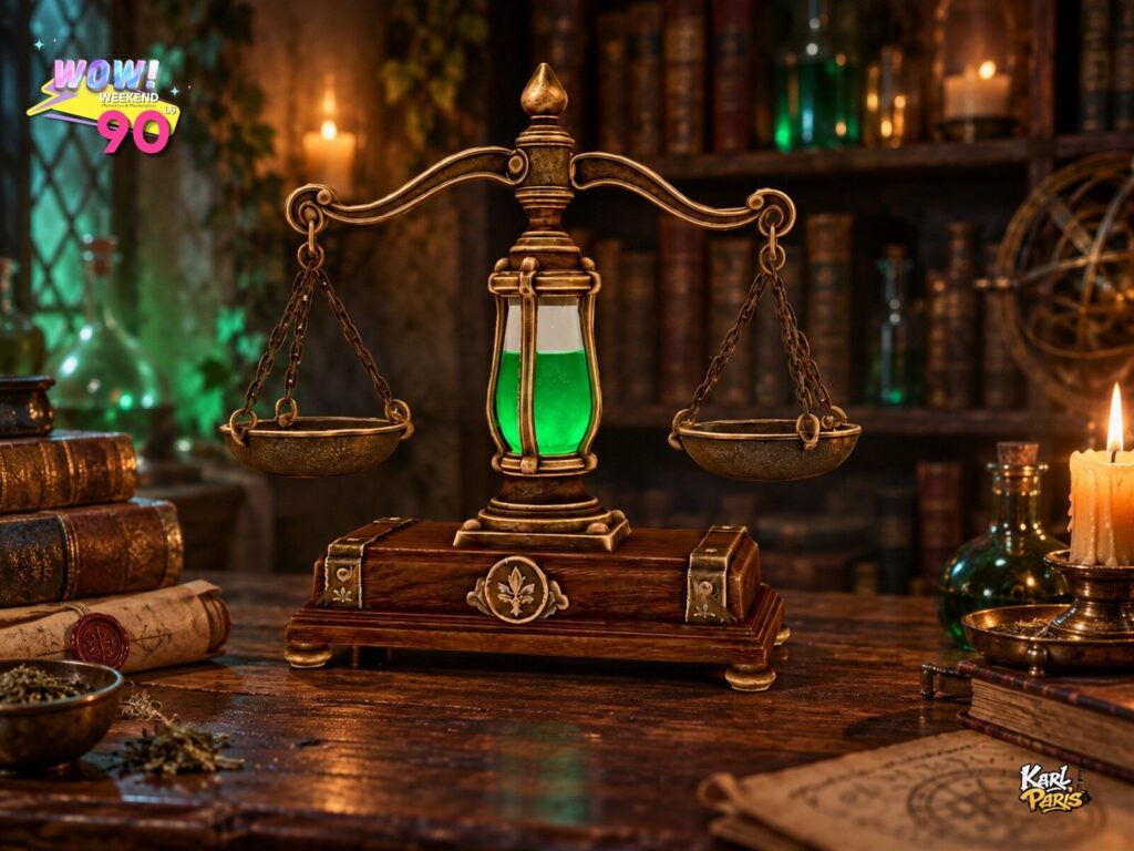 Karlparis Alchemist Scale Antique Brass Potion Balance Decor Second Life