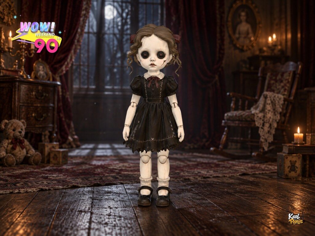 Karlparis Button Eyed Bella Haunted Porcelain Doll Halloween Decor Second Life