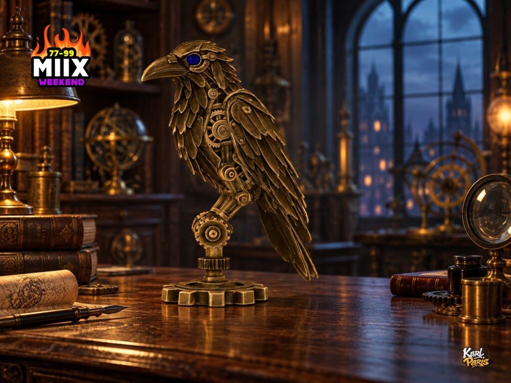 Karlparis Clockwork Raven Bronze Mechanical Bird Steampunk Decor Second Life