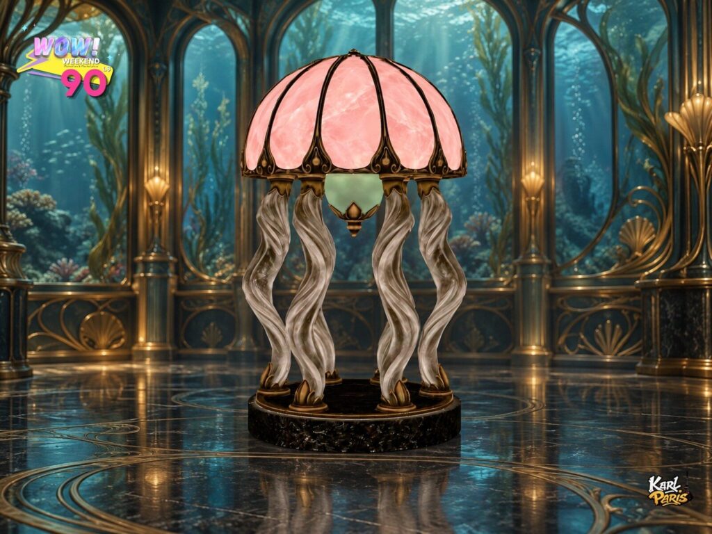Karlparis Jellyfish Art Nouveau Lamp First Second Life