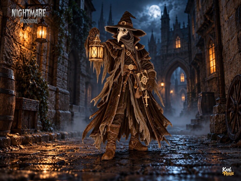 Karlparis Lantern Of The Plague Doctor Gothic Halloween Decorative Statue Second Life