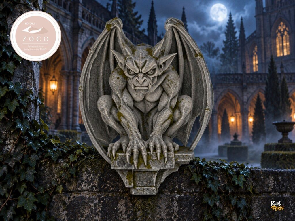 Karlparis Mossclaw Gargoyle Weathered Stone Gothic Halloween Decor Second Life