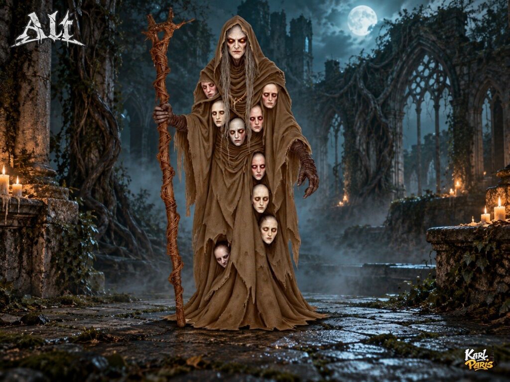 Karlparis Mother Of The Forsaken Gothic Haunted Faces Statue Second Life