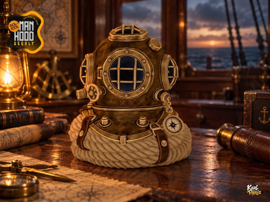 Karlparis Nautical Diving Helmet Antique Brass Maritime Decor Second Life