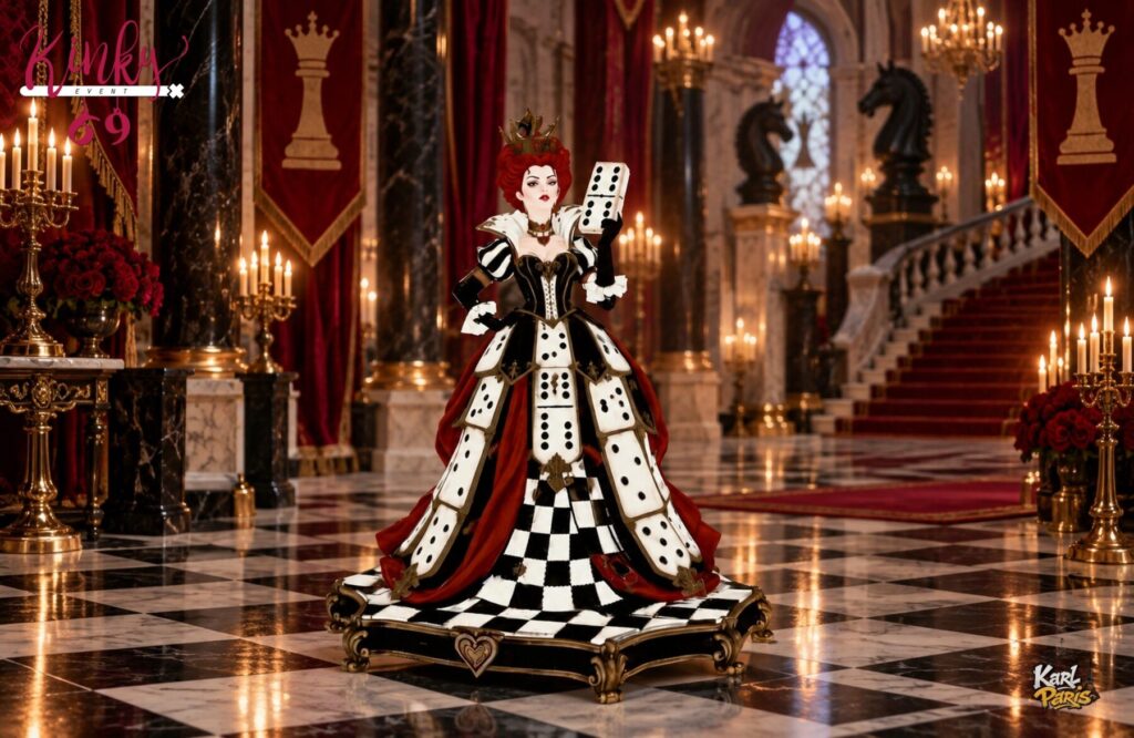 Karlparis Queen Of Dominoes Royal Chess Queen Statue Second Life
