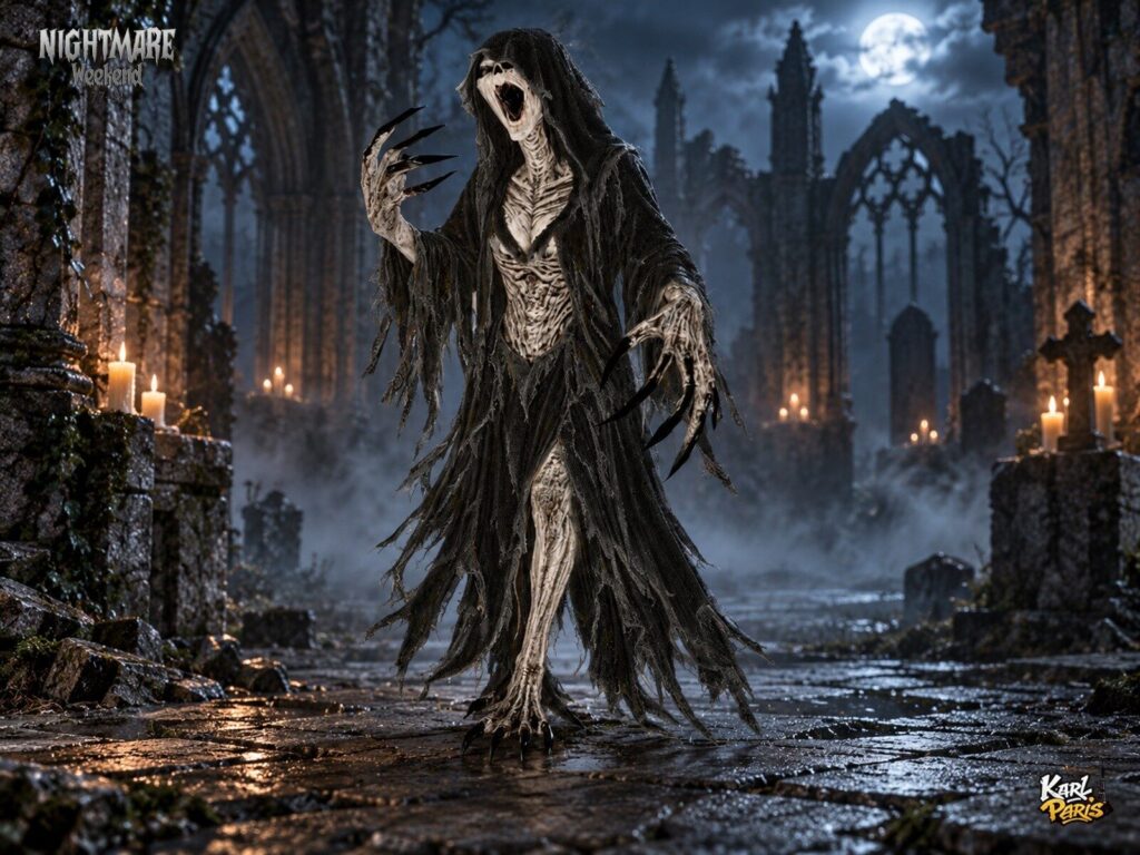 Karlparis Ragged Reaper Gothic Halloween Horror Statue Second Life